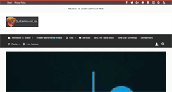 Desktop Screenshot of guitarneverlies.com